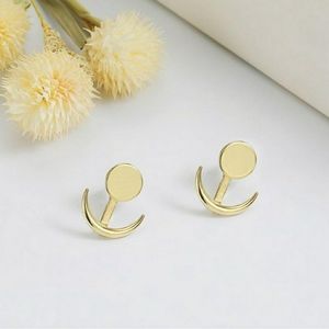 🌙 Crescent moon cuff style earrings!